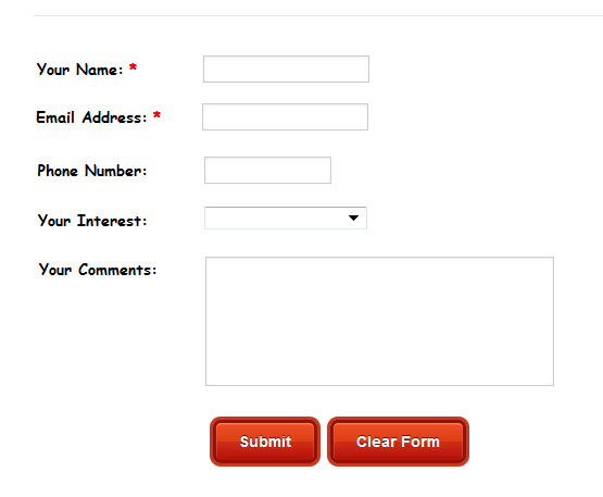 faux contact form